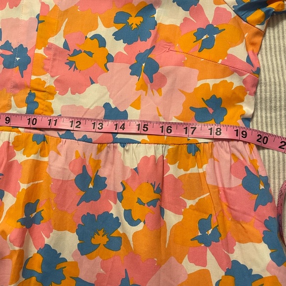 Michelle Mcdowell Molly Dress Primrose Multi Size Medium Tiered Collared - Picture 8 of 9